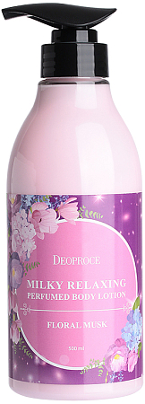 Deoproce~Лосьон для тела с цветочным ароматом~Milky Relaxing Body Lotion Floral Musk